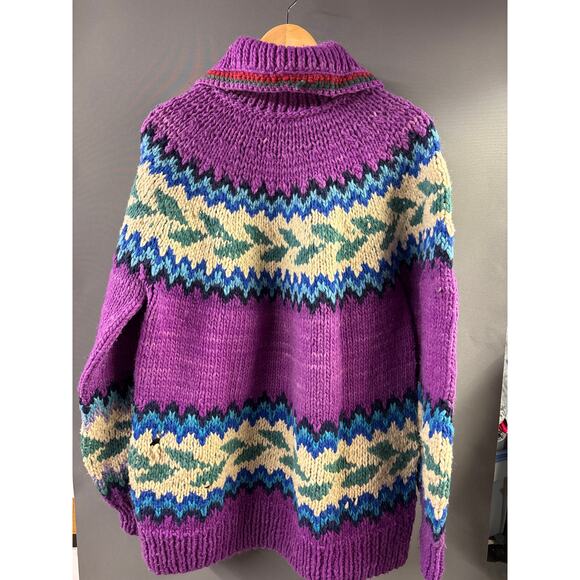 Vintage Handmade Wool Sweater by Boutique Inca, made in Ecuador- XL - Picture 4 of 6